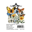 Packaging of 'Butterflies & Wildflowers' die-cuts by Paper Favourites with illustrations of butterflies and wildflowers.