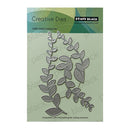 Penny Black Creative Dies with leaf design on a green card