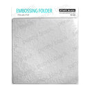 Embossing folder with floral design by Penny Black on a white background