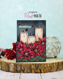 Pink & Main Clear Stamps - Christmas Candles