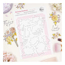 Set of craft dies with floral designs on a white background