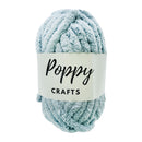Ball of yarn with 'Poppy Crafts' label on a white background