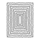 Black and white concentric square pattern