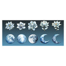 Poppy Crafts Flowers Reflect Under The Moon Paper Stickers - Sea Moon