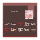 Poppy Crafts Hollow Cut Paper - Manuscript Classics - Sonnet