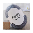 Poppy Crafts Luxurious Mohair Blend Yarn 25g - Tweed Grey