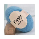 Poppy Crafts Luxurious Mohair Blend Yarn 25g - Water Blue