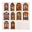 Poppy Crafts Vintage Courtyard Stickers - Rustic Doorways