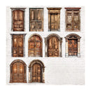 Poppy Crafts Vintage Courtyard Stickers - Rustic Doorways