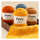 Poppy Crafts Wool Thread Mercerised Yarn 50g - Grey