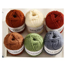 Poppy Crafts Wool Thread Mercerised Yarn 50g - Grey