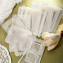 Poppy Craft Lace Frames Vellum Paper Stickers - Wisp of Cloud