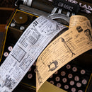 Poppy Craft Printed Kraft Sticker Roll - Book Manuscript