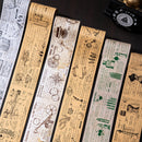 Poppy Craft Printed Kraft Sticker Roll - Book Manuscript