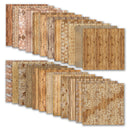 Collection of wooden texture samples on a white background