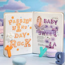 Poppy Crafts Alphabet Paradise Sticker Roll - Purple Lights