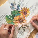 Poppy Crafts Cardstock Flower Stickers - Warm Sun Sunflower