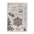 Poppy Crafts Clear Stamps - Snowflake Wishes