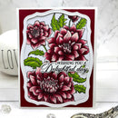 Greeting card with floral design and text 'Wishing you a delightful day' on a white background.