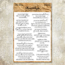 Sheet of printed text with motivational phrases on a wooden surface, branded 'Retro Style'.