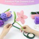 Poppy Crafts DIY Chenille Flower Bouquet - Pink/Purple