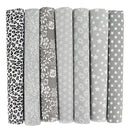 Poppy Crafts Fabric Fat Quarter Bundle - Grey