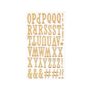 Poppy Crafts Puffy Stickers - Alphabet Bold - Gold