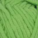 Close-up of a ball of green yarn