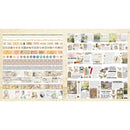 Collage of various vintage-style newspaper clippings and images on a beige background