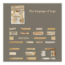 Poppy Crafts Wood Grain Fragments Sticker Kit - The Language of Logs