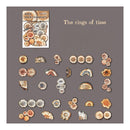 Poppy Crafts Wood Grain Fragments Sticker Kit - The Rings of Time