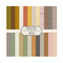 Collection of art paper textures with a label on a white background
