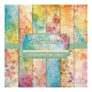 Pack of Versatiles scrapbooking paper sheets with floral designs on a white background