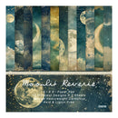 Packaging of 'Moonlit Reverie' paper pad with celestial designs.
