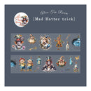 Poppy Crafts Alice Tea Room PET Sticker Roll - Mad Hatter Trick