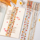 Poppy Crafts Autumn Series PET Sticker Roll - Lace Autumn Dream