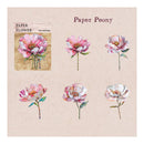 Poppy Crafts Cardstock Flower Stickers - Paper Peony