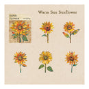 Poppy Crafts Cardstock Flower Stickers - Warm Sun Sunflower