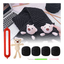 Poppy Crafts Chenille Scarf Weaving Kit - Black