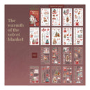 Poppy Crafts Christmas PET + Washi Paper Sticker Book - Warmth of the Velvet Blanket