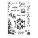 Poppy Crafts Clear Stamps - Snowflake Wishes