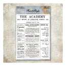 Vintage-style newspaper mockup on a textured surface