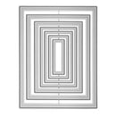 Set of decorative cornice molding samples on a white background