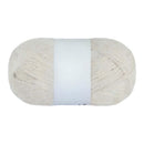 Ball of yarn with a white label on a white background