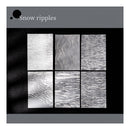 Poppy Crafts Embossed White Printed Vellum Paper - Snow Ripples
