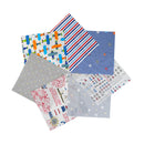 Poppy Crafts Fabric Fat Quarter Bundle - Sea & Sky