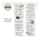 Poppy Crafts Fragments of Literary Quotations PET Sticker Roll - Pride and Prejudice