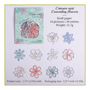 Poppy Crafts Hollow Cut Kraft Paper - Crimson Mist Flowers