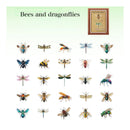 Poppy Crafts Insect Specimens PET Stickers - Bees & Dragonflies