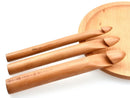Set of wooden tools on a white background